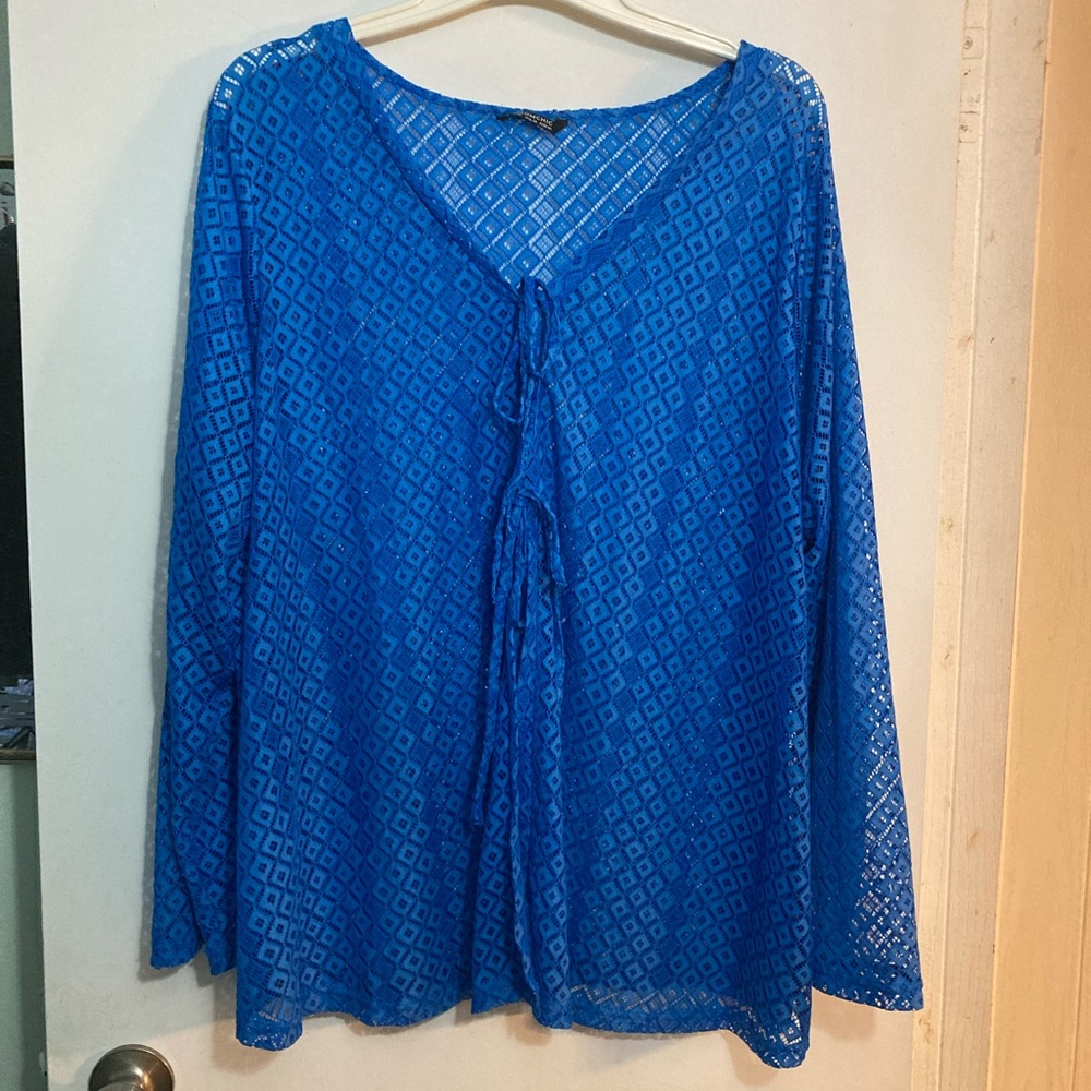 Lace mesh hollow out jacket